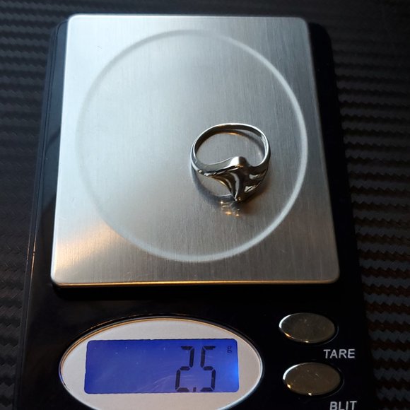 Size 7 925 Sterling Silver Unique Design Abstract Style Ring - Picture 7 of 7